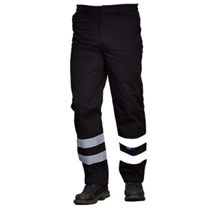 Navy workwear trousers  hi vis tape pants factory
